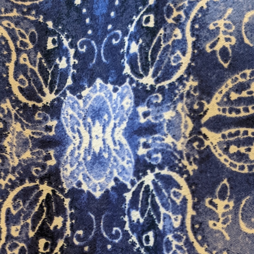 AQUA Dress Blue Paisley S/L Handkerchief hem NWT S - Picture 12 of 13